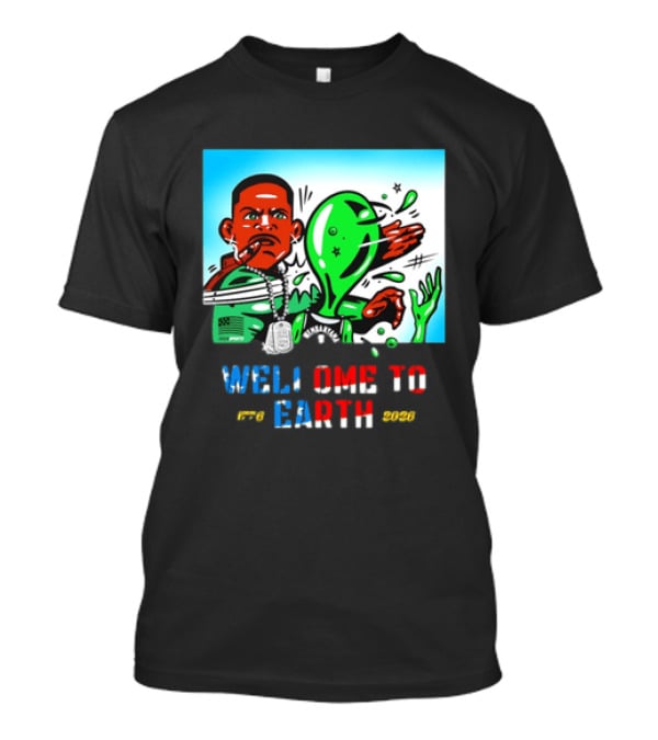 Victor Wembanyama San Antonio Spurs Welcome To Earth 1776 2026 T-Shirt