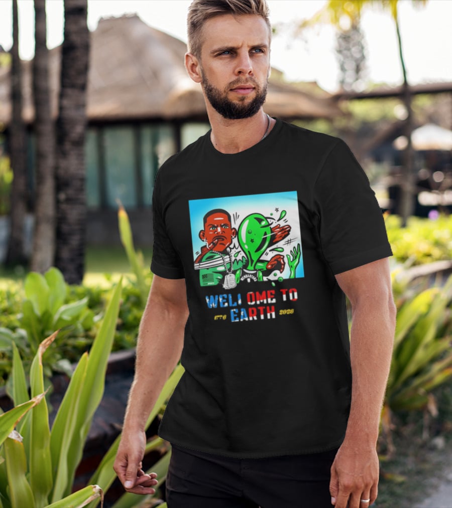 Victor Wembanyama San Antonio Spurs Welcome To Earth 1776 2026 T-Shirt