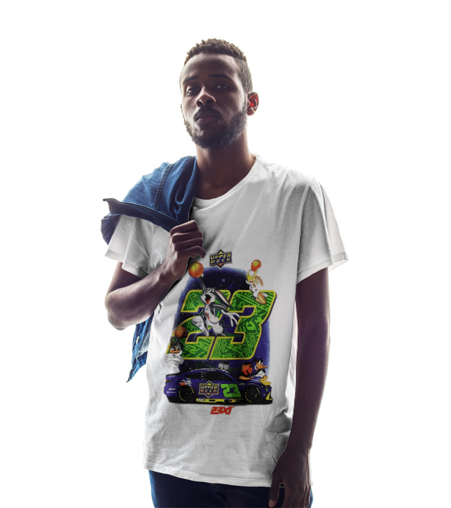 Upper Deck 23 Bugs Bunny Road Runner 23XI Racing Space Jam 30th Anniversary T-Shirt