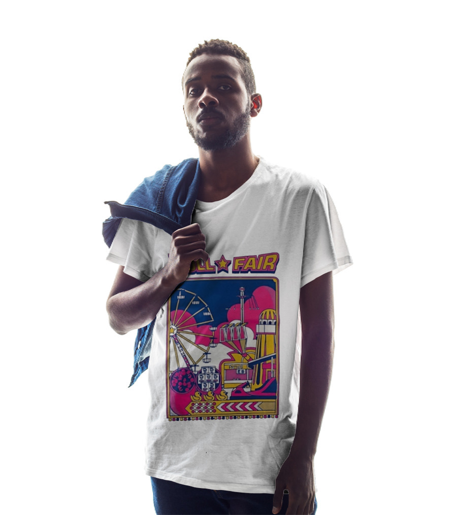 Hull Fair Ferris Wheel Carnival Rides And Helter Skelter T-Shirt