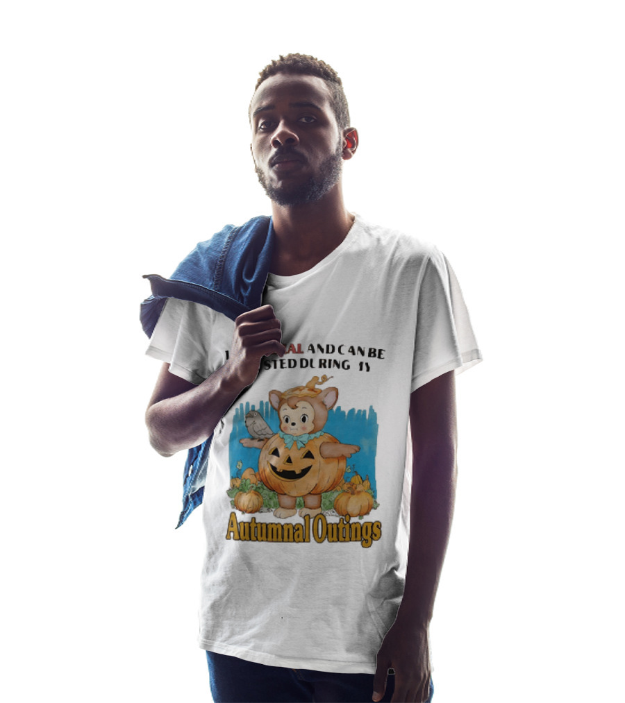 Autumnal Outings Pumpkin Bear I'm Normal And Can Be Trusted T-Shirt