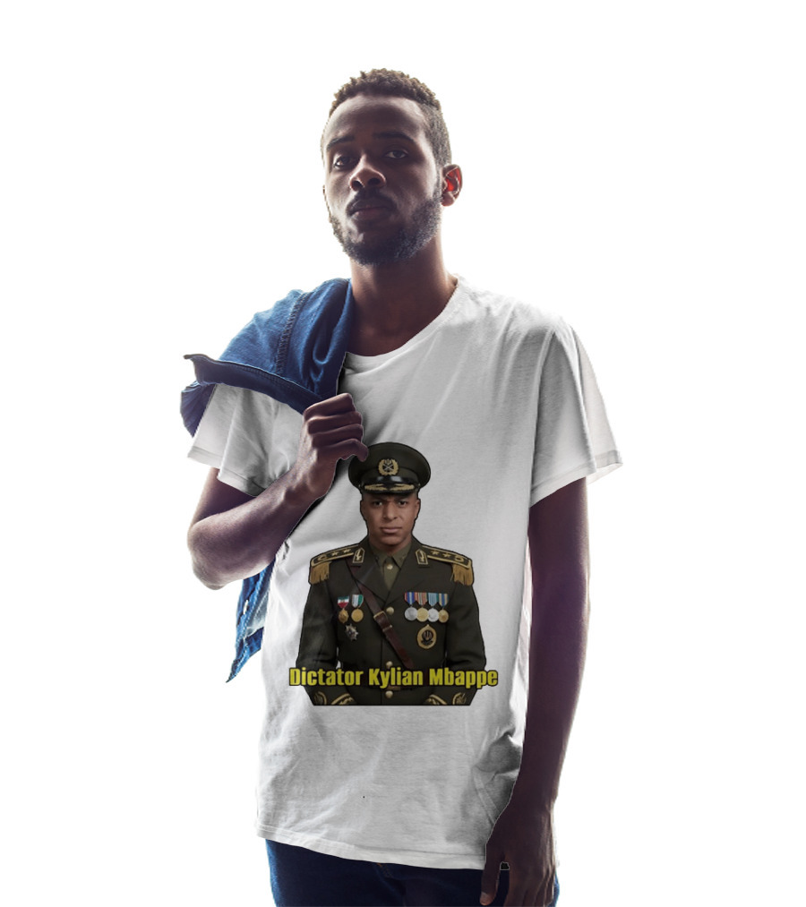 Kylian Mbappe France National Team Dictator Kylian Mbappe Military Uniform T-Shirt