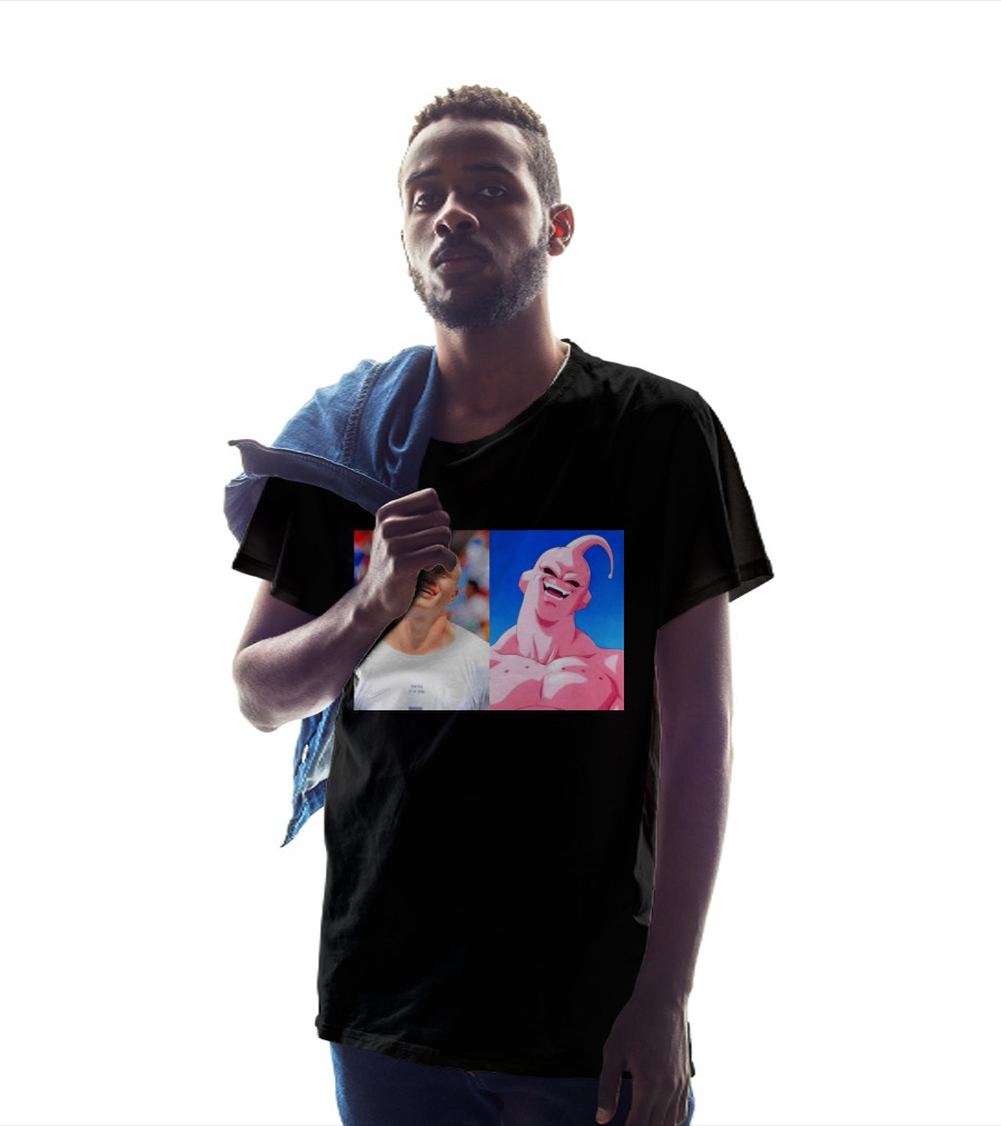 Erling Haaland Majin Buu Dragon Ball Z Comparison T-Shirt