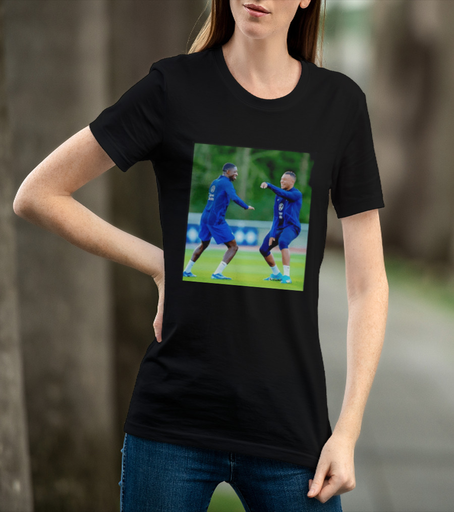 Kylian Mbappe Ousmane Dembele France National Football Team Training France Football Kings Of Europe T-Shirt