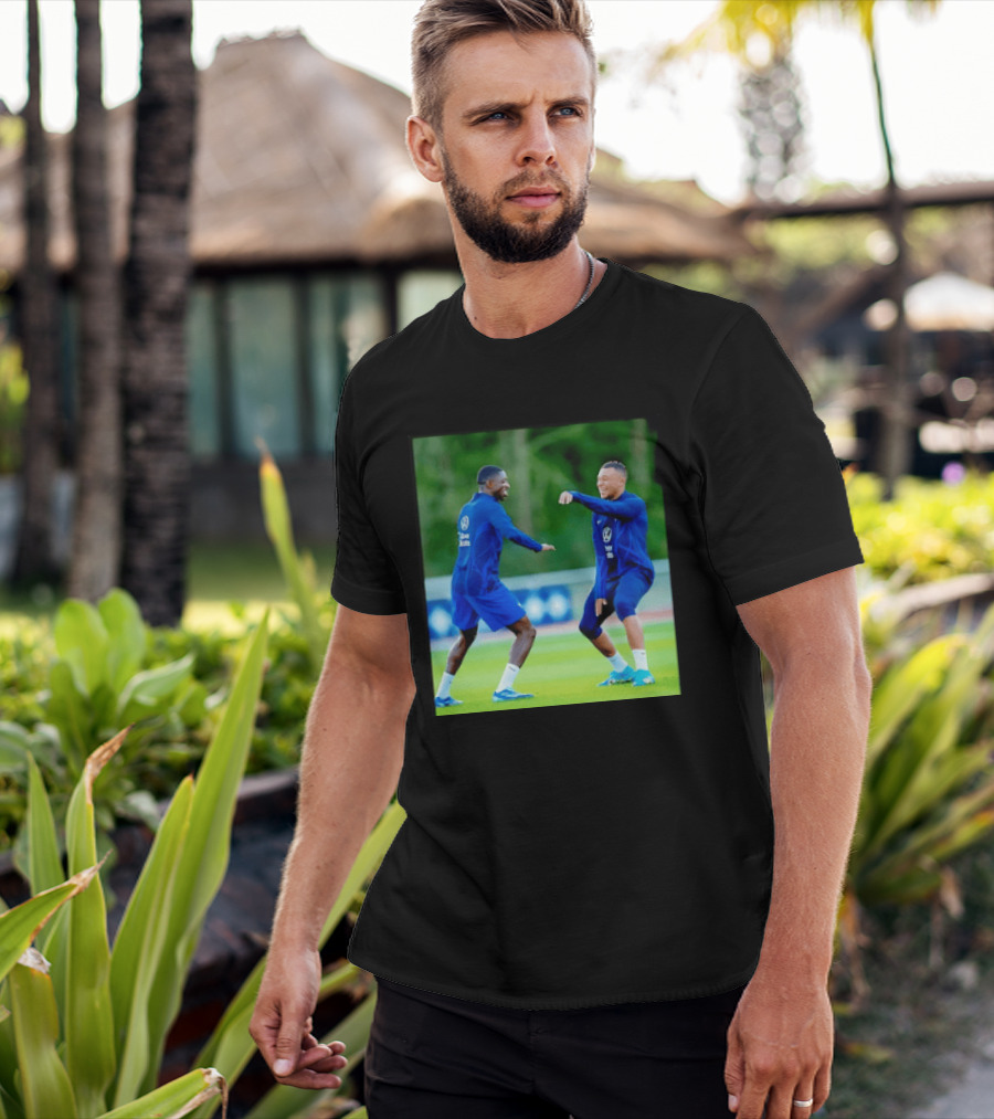 Kylian Mbappe Ousmane Dembele France National Football Team Training France Football Kings Of Europe T-Shirt