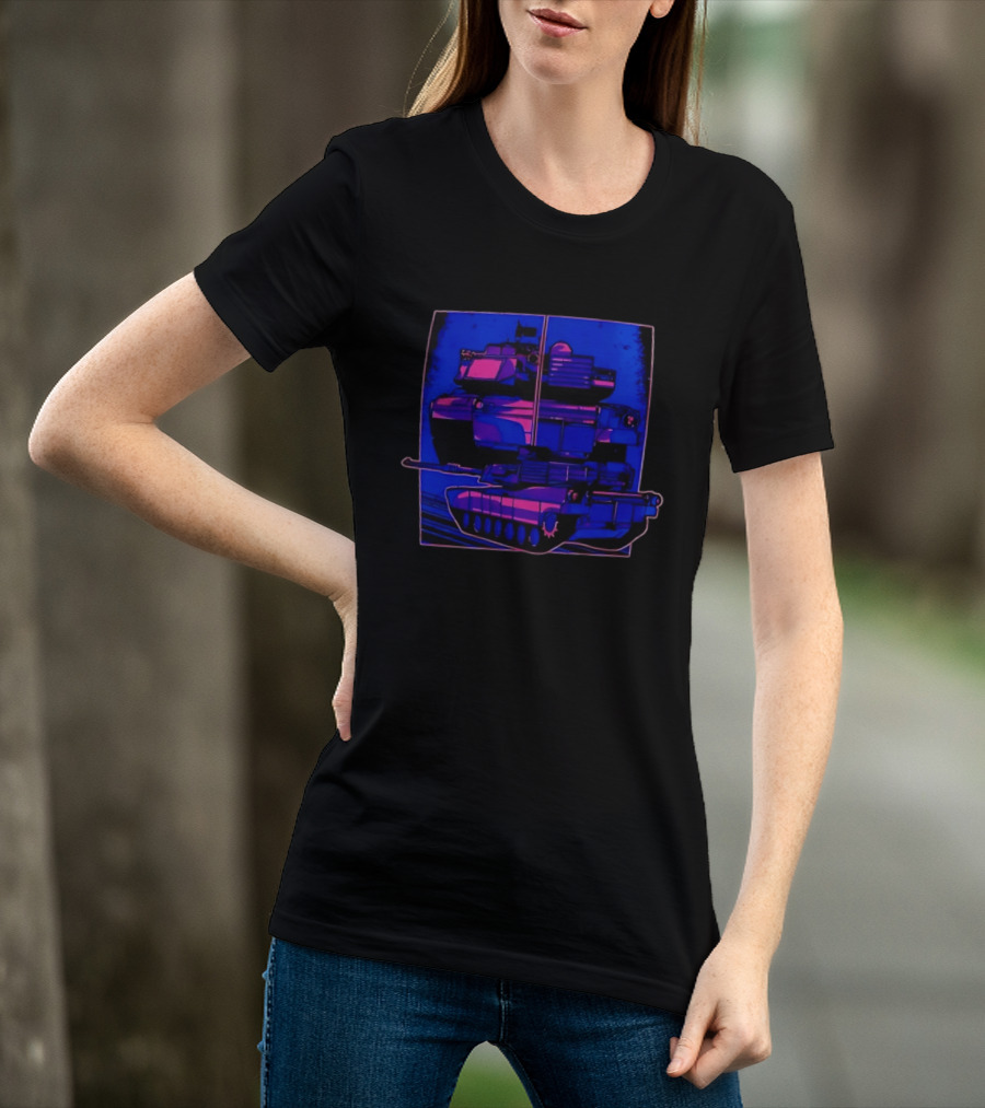 Night Crawler Military Tank Armored Vehicle Dual Palettes T-Shirt