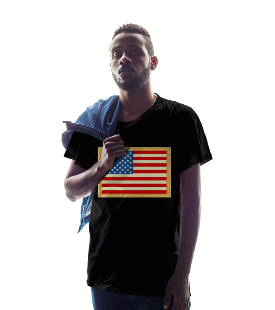 Theodore Roosevelt We Must Dare To Be Great American Flag T-Shirt