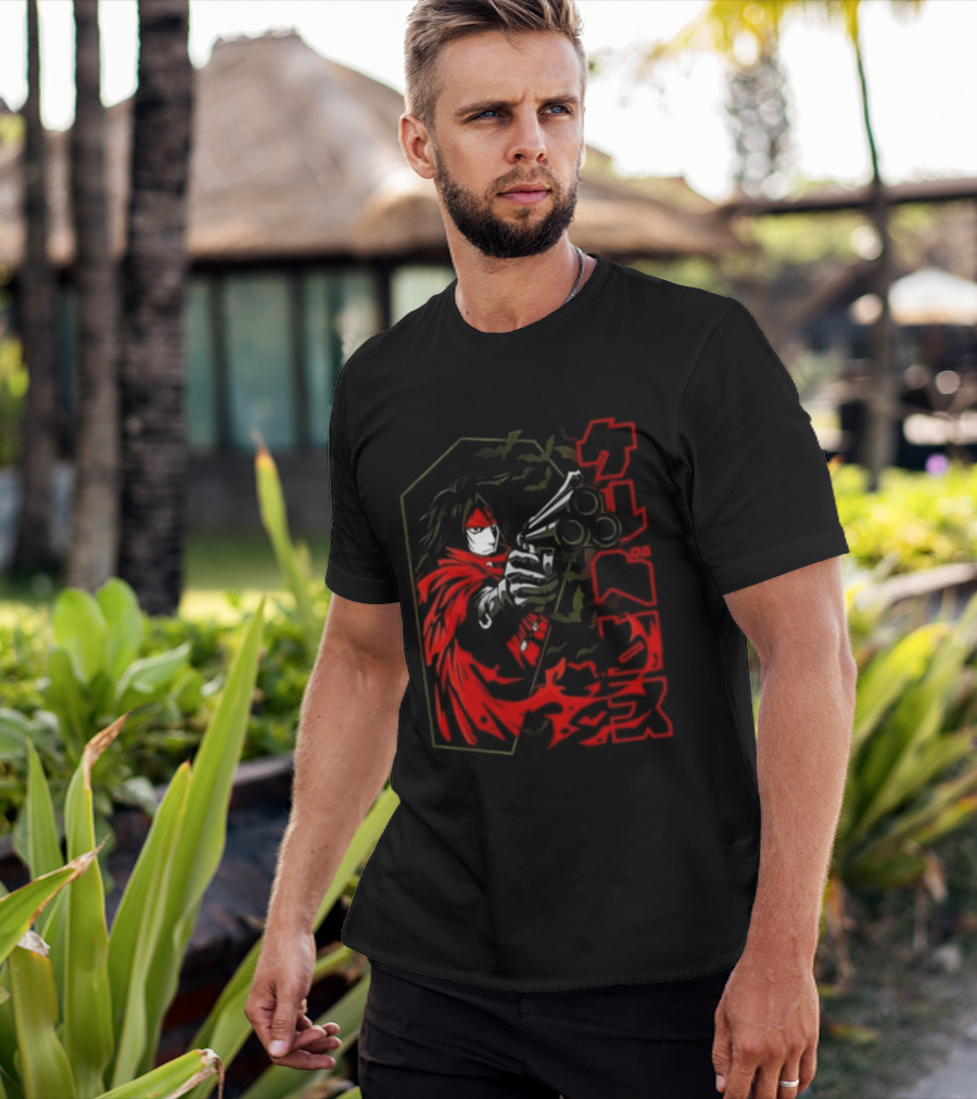 Vincent Valentine Final Fantasy VII Lock N Load Manga T-Shirt