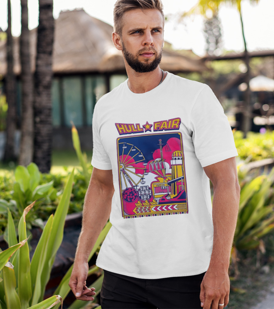 Hull Fair Patties Carnival Ferris Wheel And Helter Skelter Fun Attractions T-Shirt
