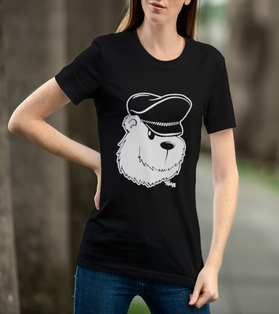 Bear With Police Officer Hat T-Shirt