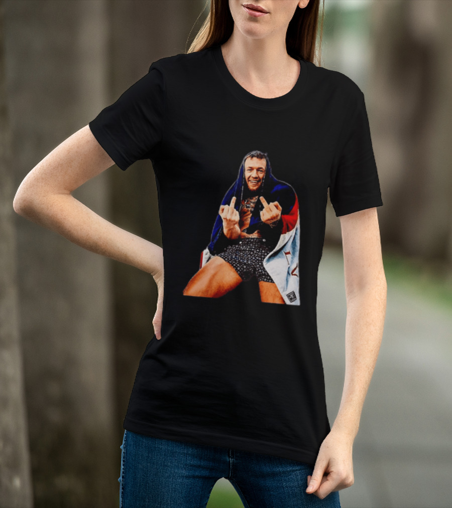 Conor McGregor The Notorious UFC MMA Middle Fingers T-Shirt