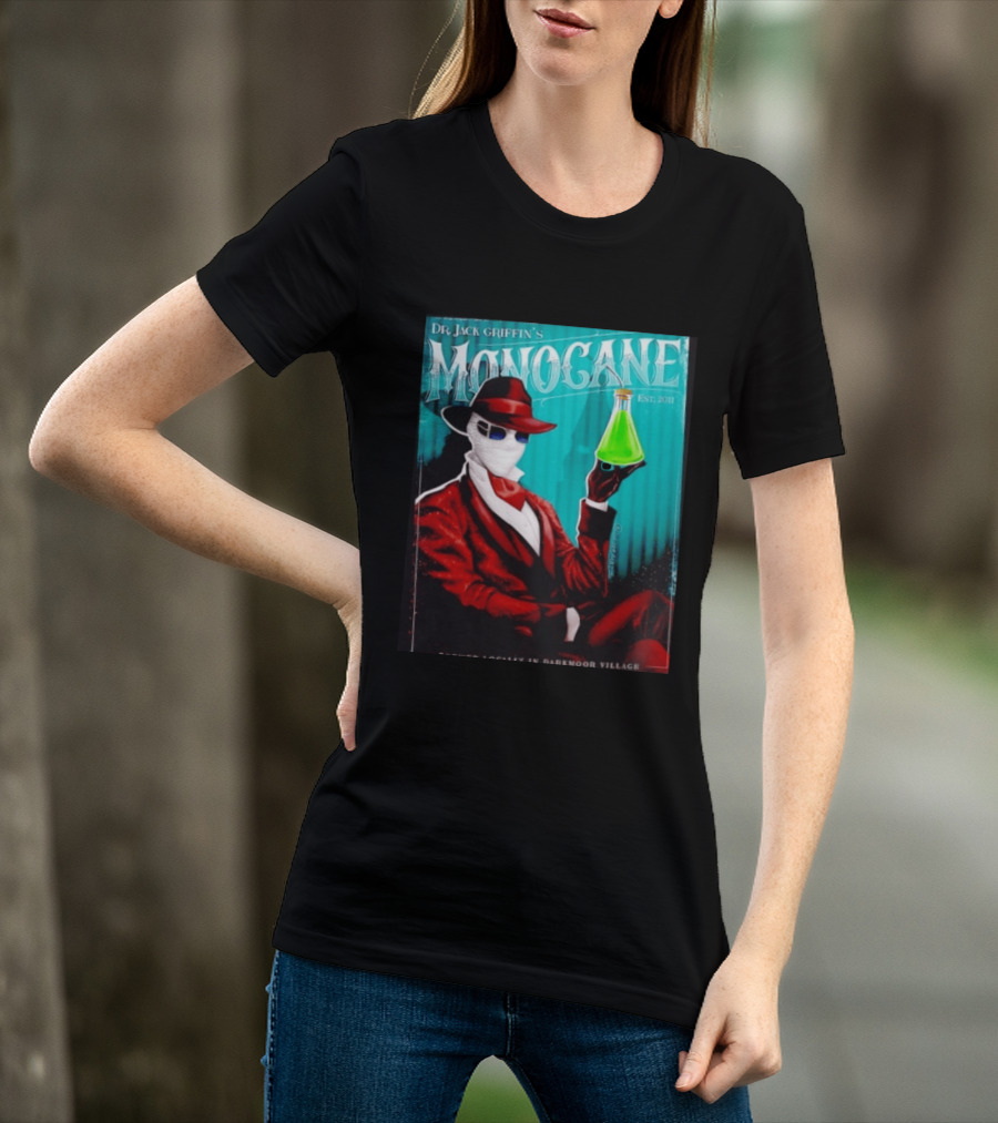 Dr Jack Griffin's Monocane Est 2011 Invisible Man T-Shirt