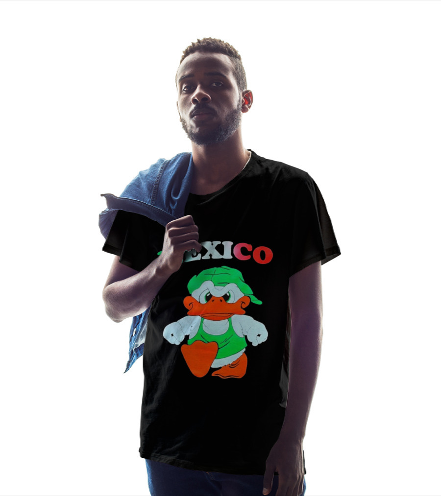 Mexico Duck Cartoon Green Outfit T-Shirt