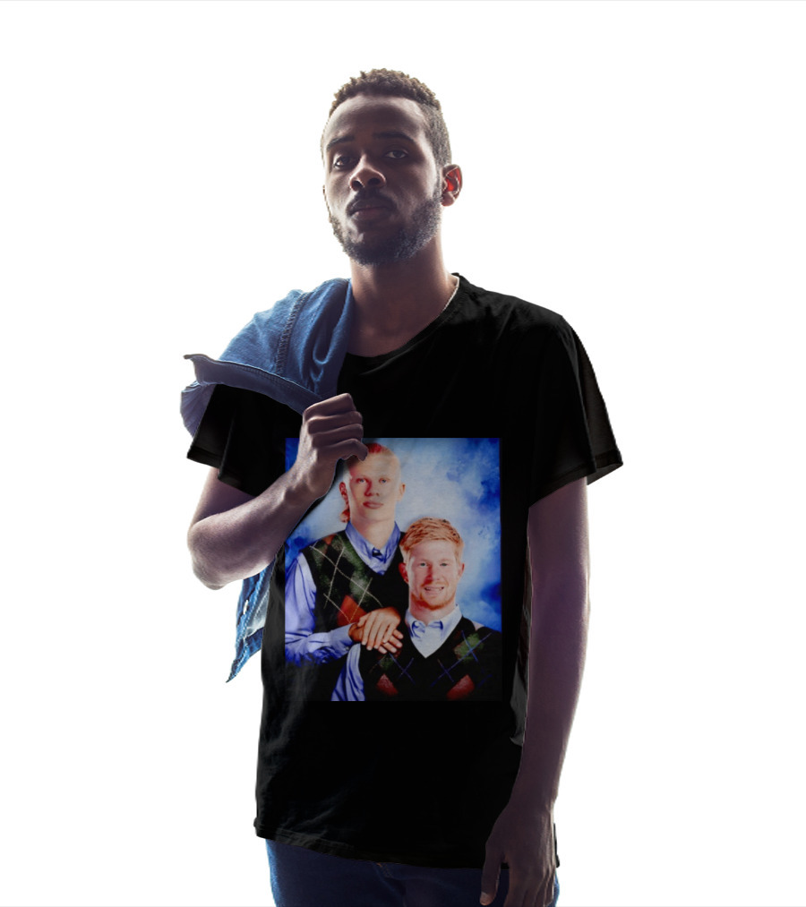 Erling Haaland Kevin De Bruyne Step Brothers Manchester City FC T-Shirt