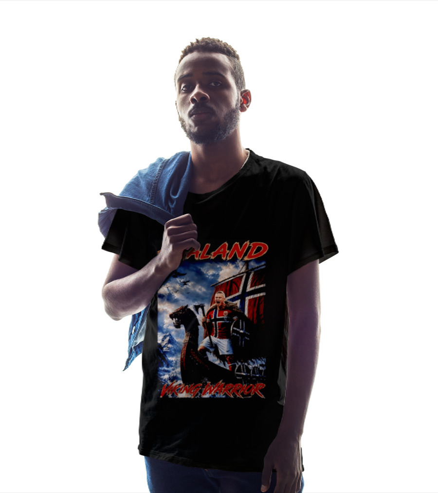 Haaland Viking Warrior Norway Football Nordic Pride T-Shirt