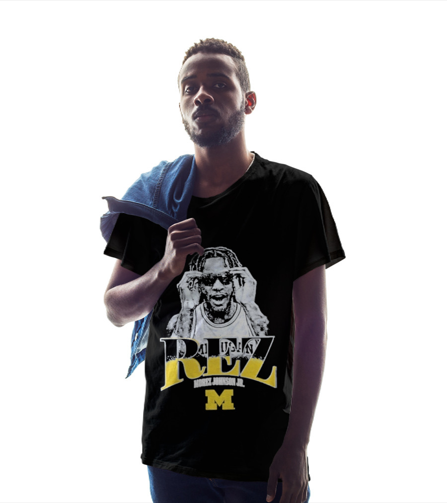 Morez Johnson M Michigan Wolverines Basketball REZ T-Shirt