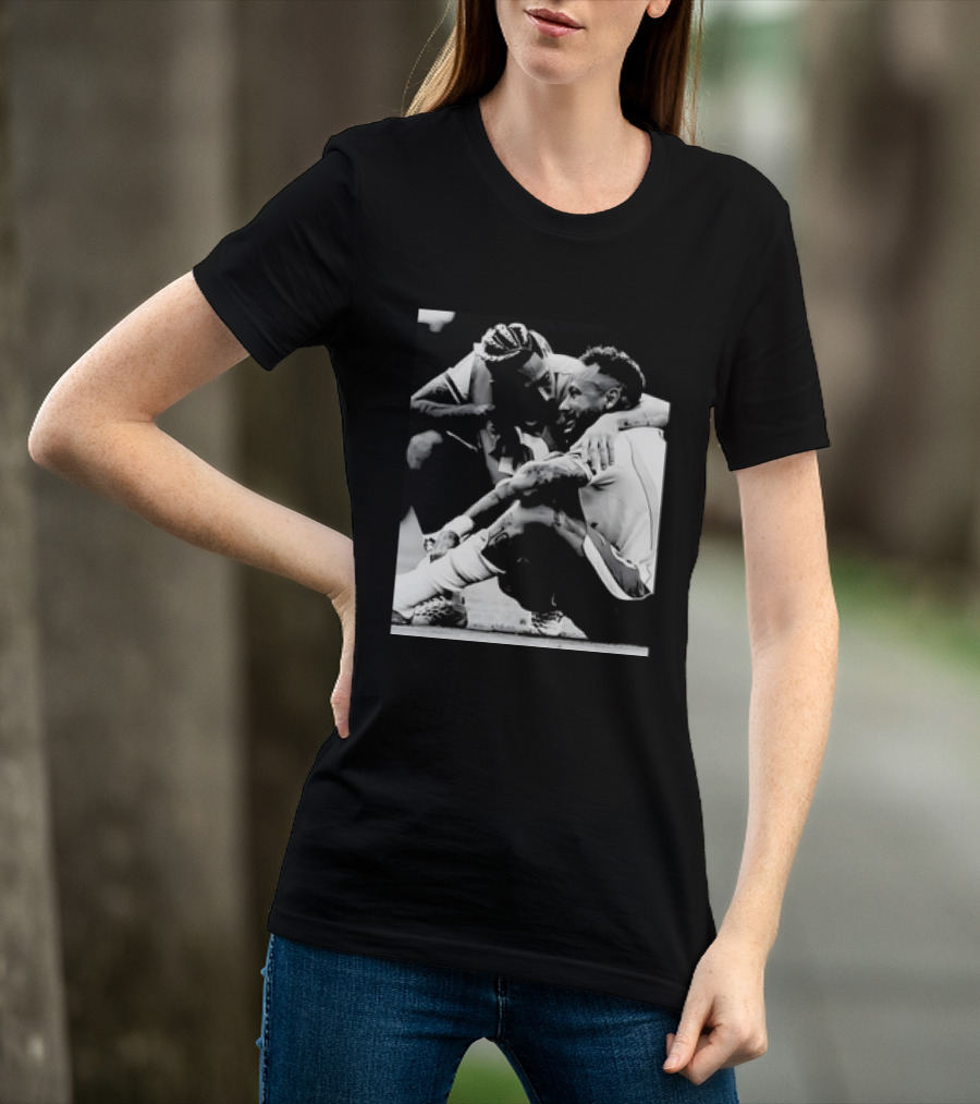 Neymar Jr And Raphinha Emotional Moment Brazil National Football Team T-Shirt