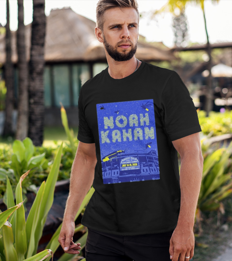 Noah Kahan Live At Wrigley Field Chicago Cubs July 14 15 2026 Event T-Shirt