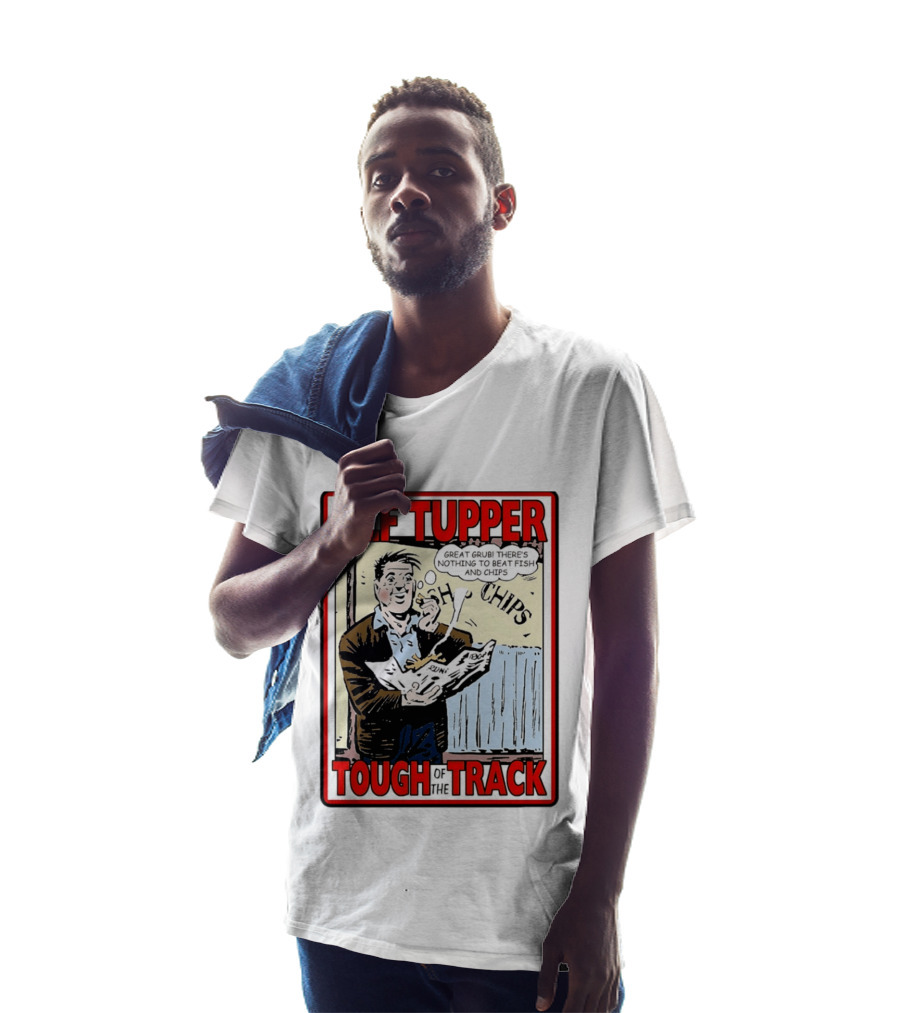 Alf Tupper Tough Of The Track Great Grub There's Nothing To Beat Fish And Chips T-Shirt