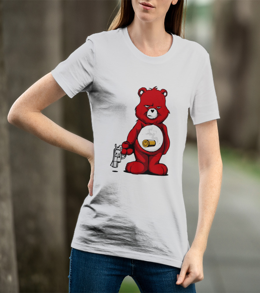 Bang Bear Revolver And Bullet Grunt T-Shirt