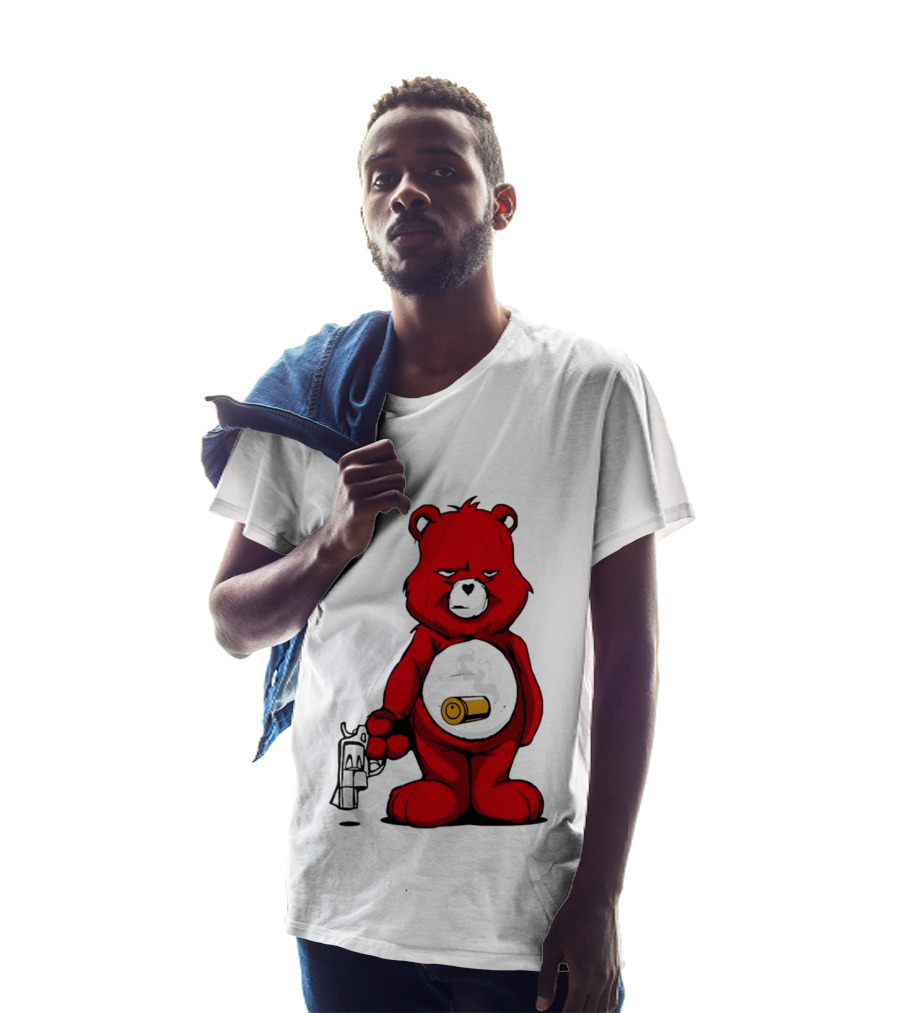 Bang Bear Revolver And Bullet Grunt T-Shirt