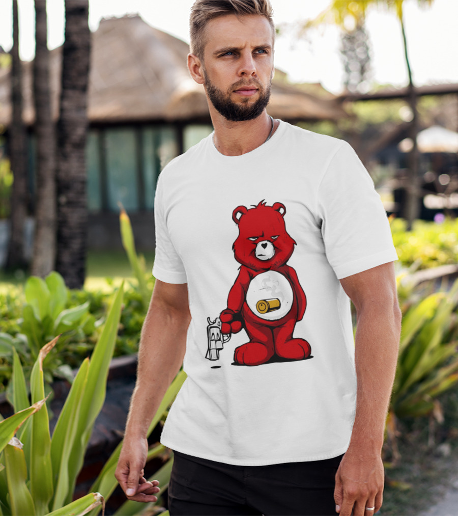 Bang Bear Revolver And Bullet Grunt T-Shirt