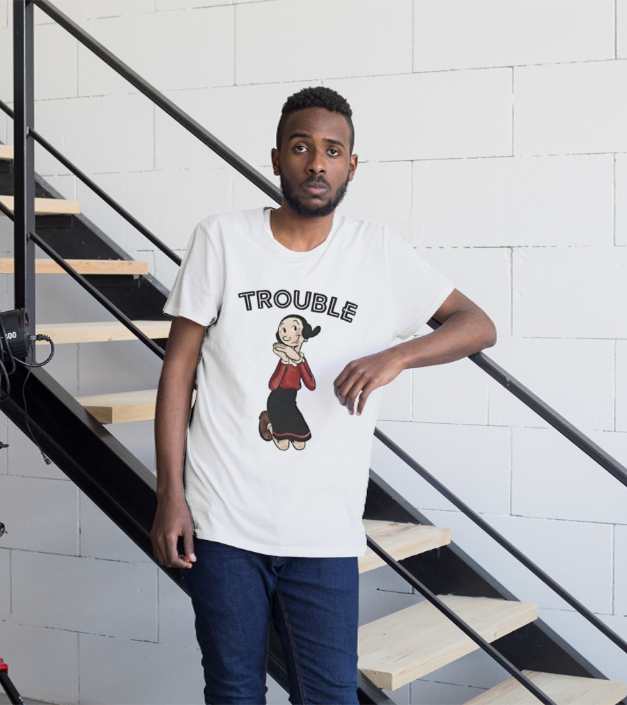 Olive Oyl Trouble Follows Popeye T-Shirt