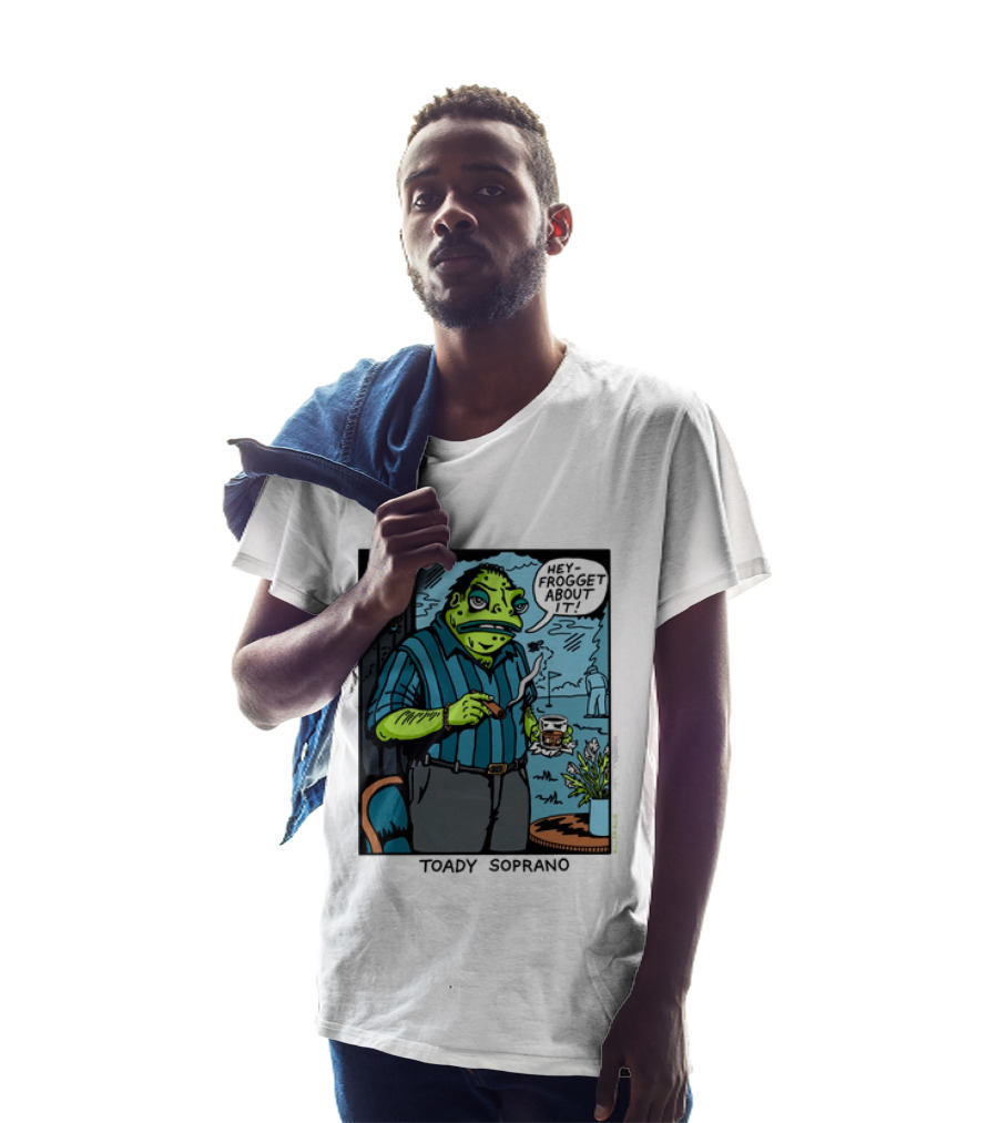 Toady Soprano Hey Frogget About It Killer Acid T-Shirt