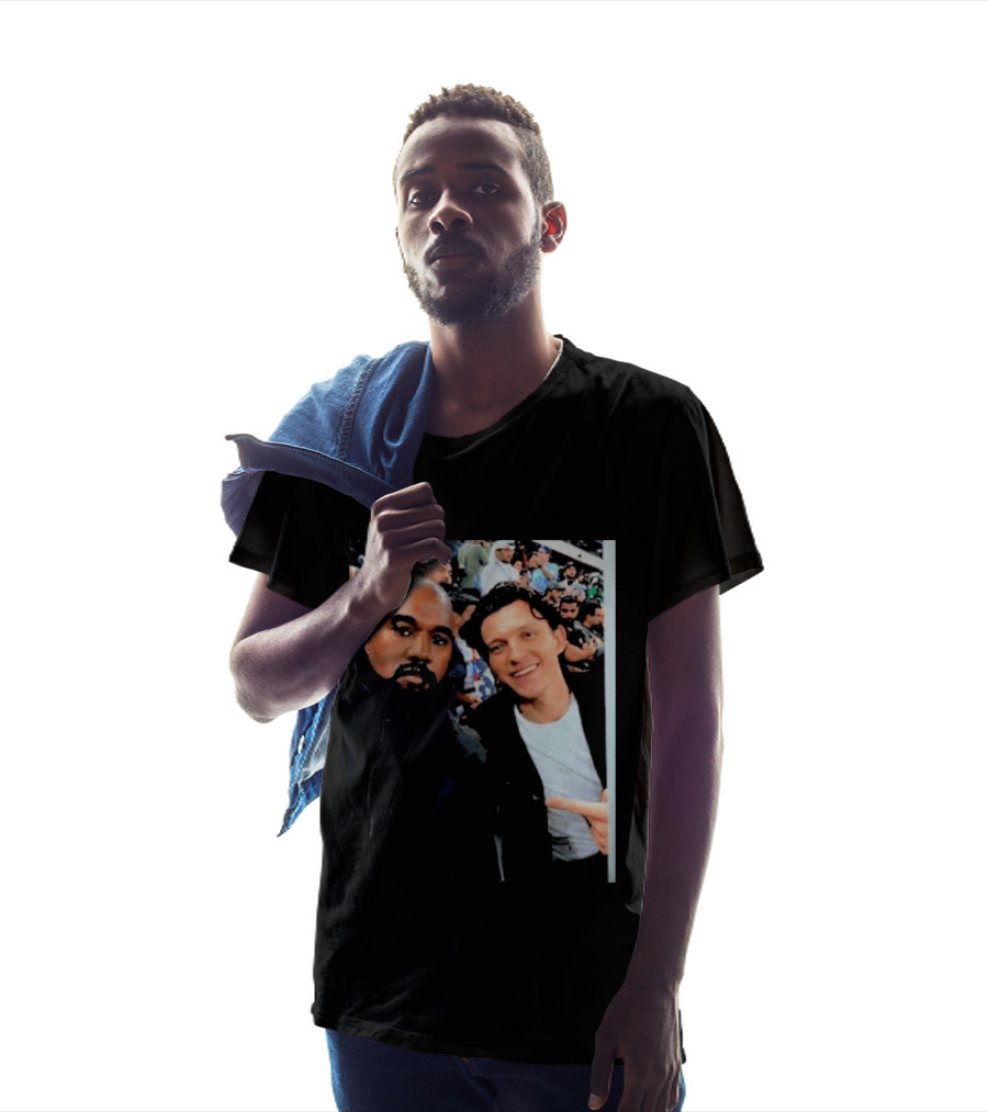 Kanye West And Tom Holland Iconic Celebrity Selfie At Event T-Shirt