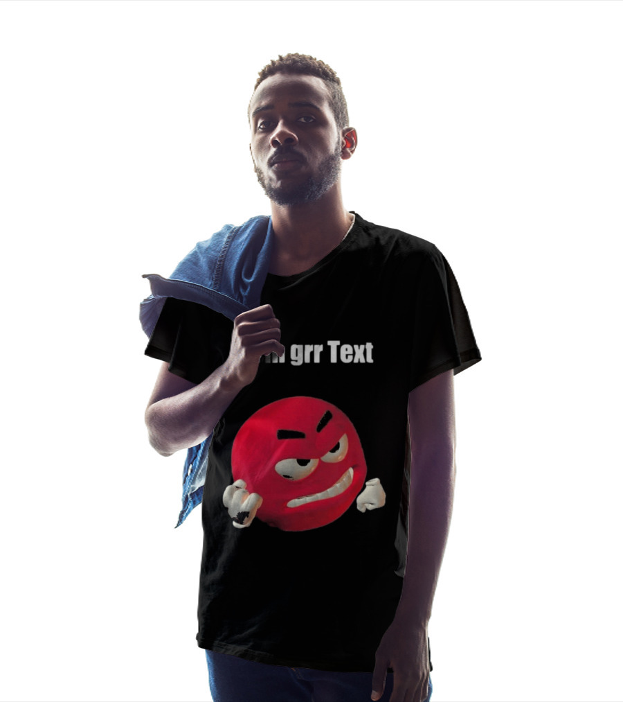 Versager Clothing Dein Personalisierbares Grr Text Red T-Shirt