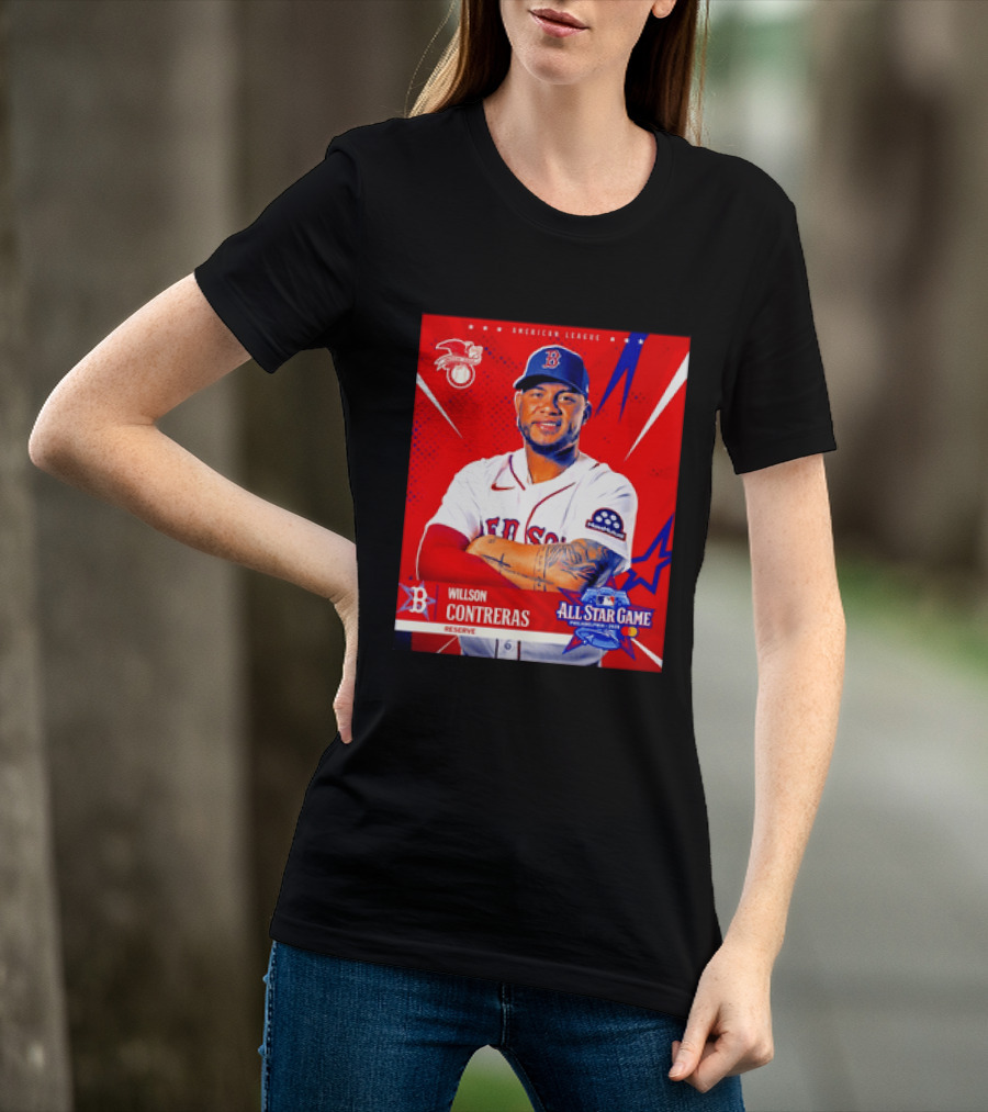 Boston Red Sox Willson Contreras 2026 All Star Game Reserve American League T-Shirt