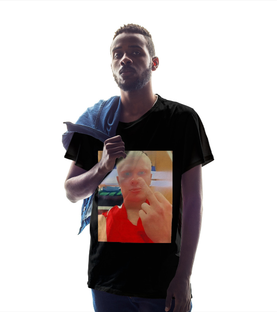 Norway Erling Haaland Middle Finger Selfie T-Shirt