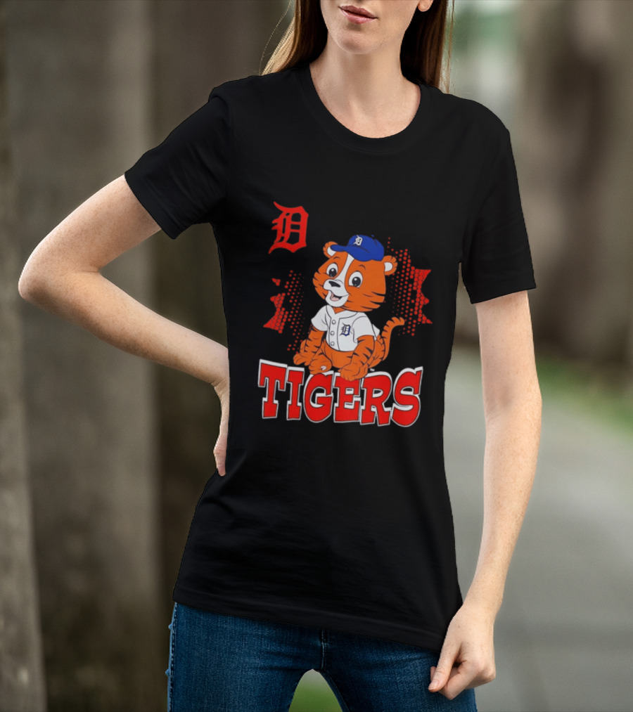 Paws D TIGERS Detroit Tiger Cub Baseball T-Shirt