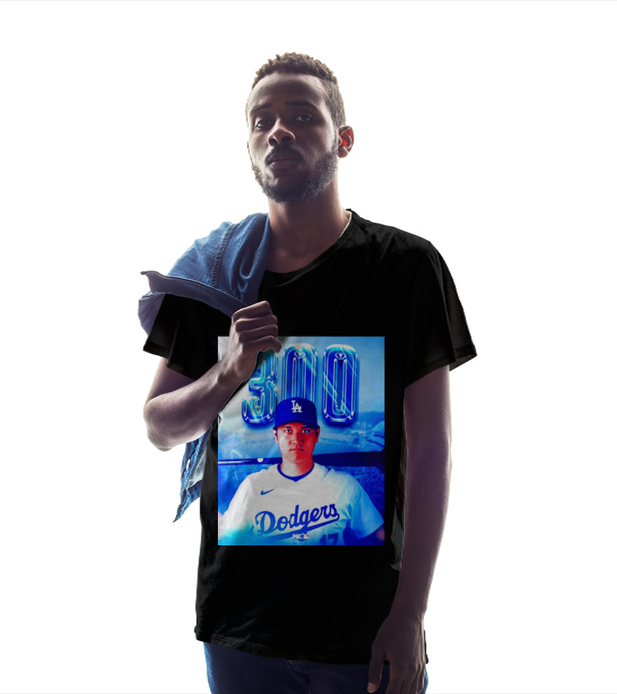 Shohei Ohtani 300 Home Runs Milestone Los Angeles Dodgers T-Shirt