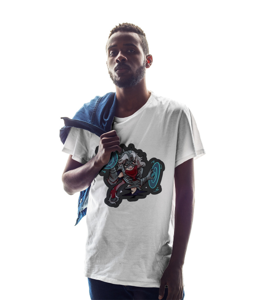 Chibi Warrior Anime Magic Casting Enchanted Spells Gaming Adventure T-Shirt
