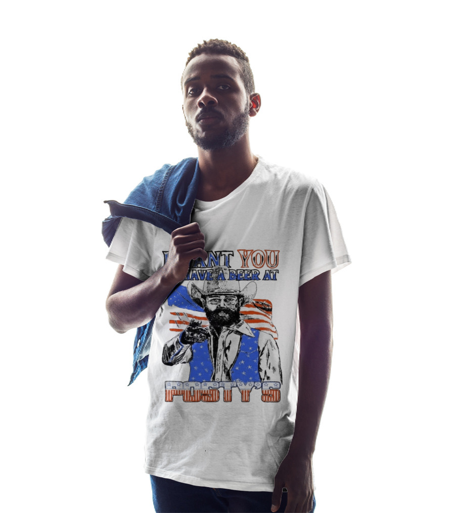 I Want You To Have A Beer At Posty's Patriotic Cowboy T-Shirt
