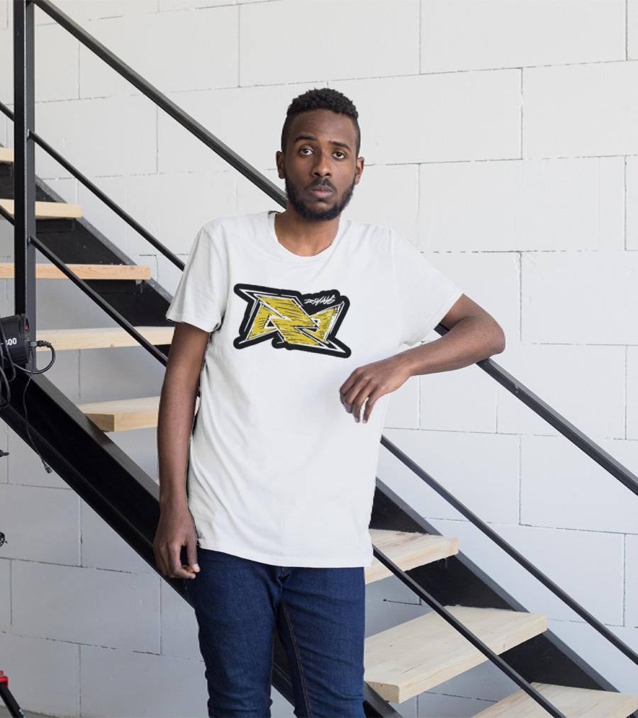 Rivals Scribble Yellow Black Riot Green Graffiti T-Shirt