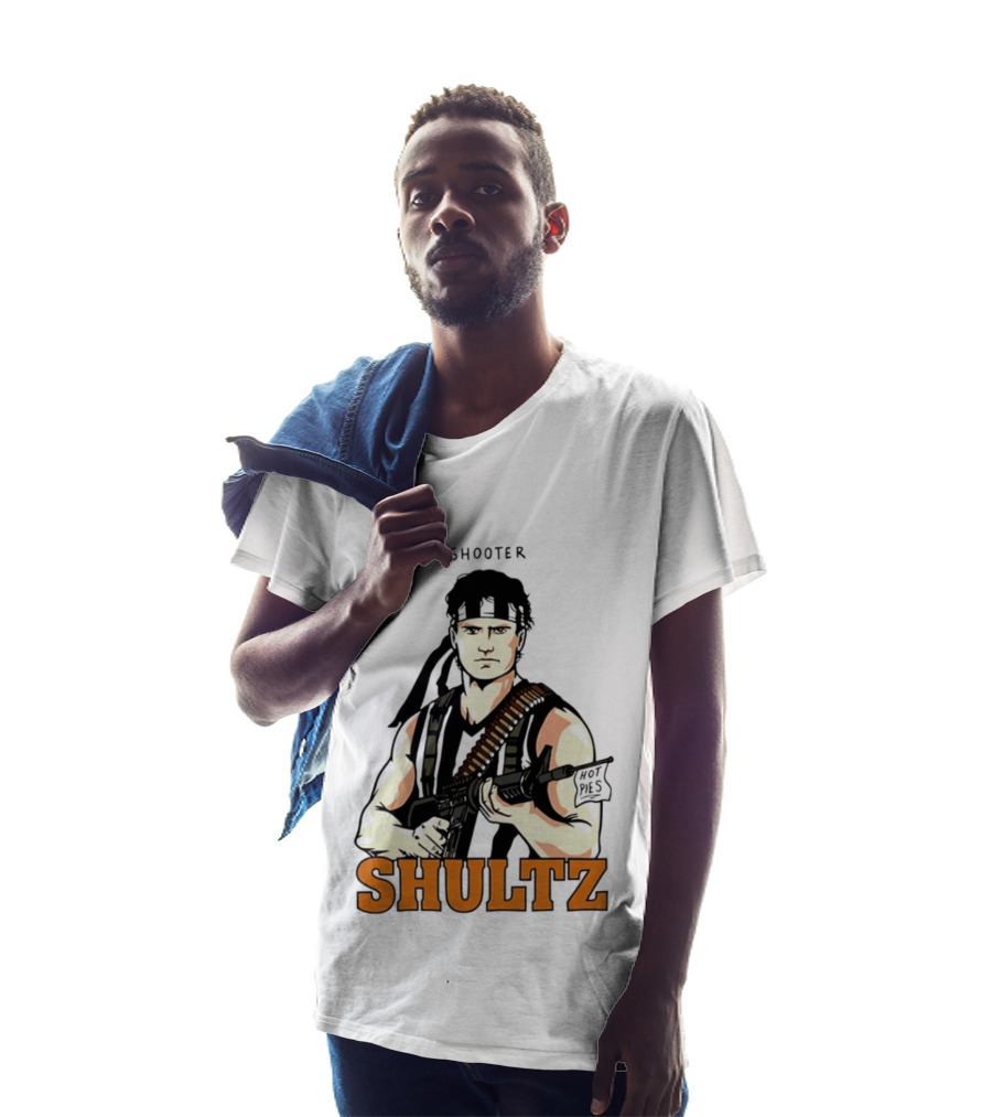 Shooter Shultz Hot Pies Rambo Movie T-Shirt