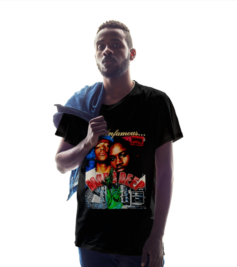 The Infamous Mobb Deep Havoc Prodigy Queensbridge South Houses New York City Statue Of Liberty T-Shirt