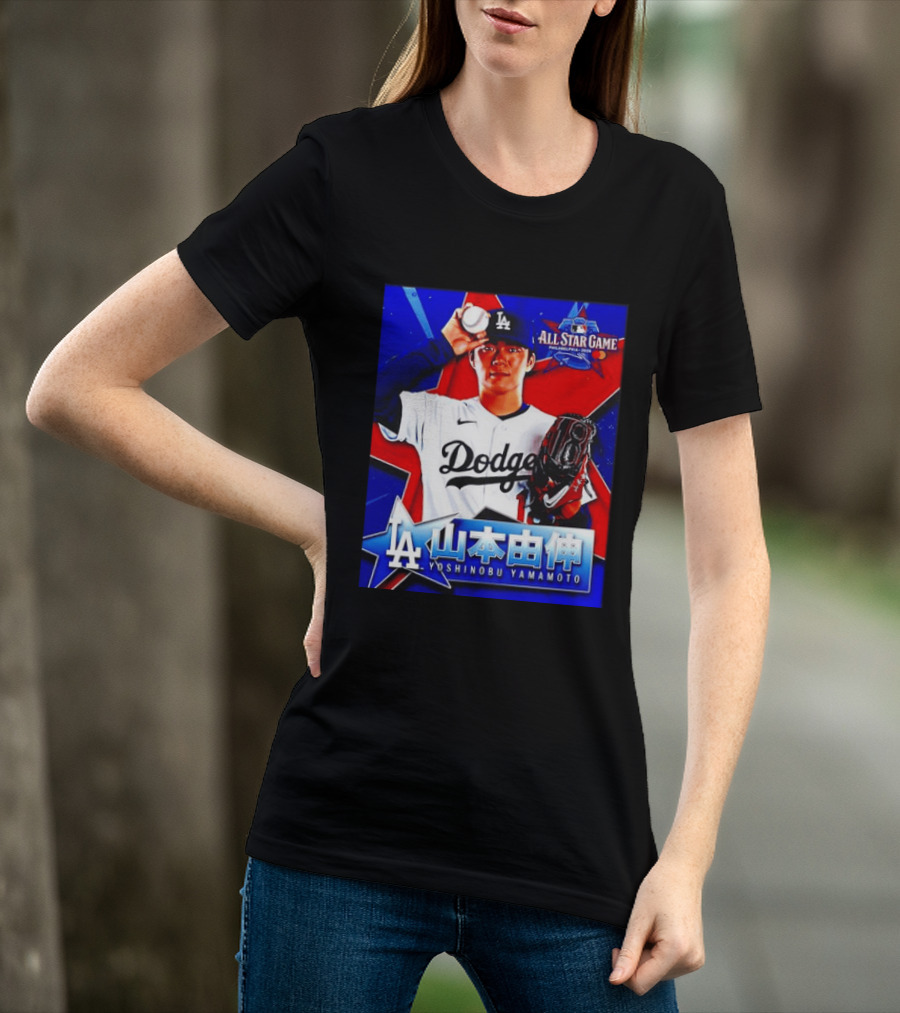 Los Angeles Dodgers Yoshinobu Yamamoto 2026 All Star Game Baseball T-Shirt