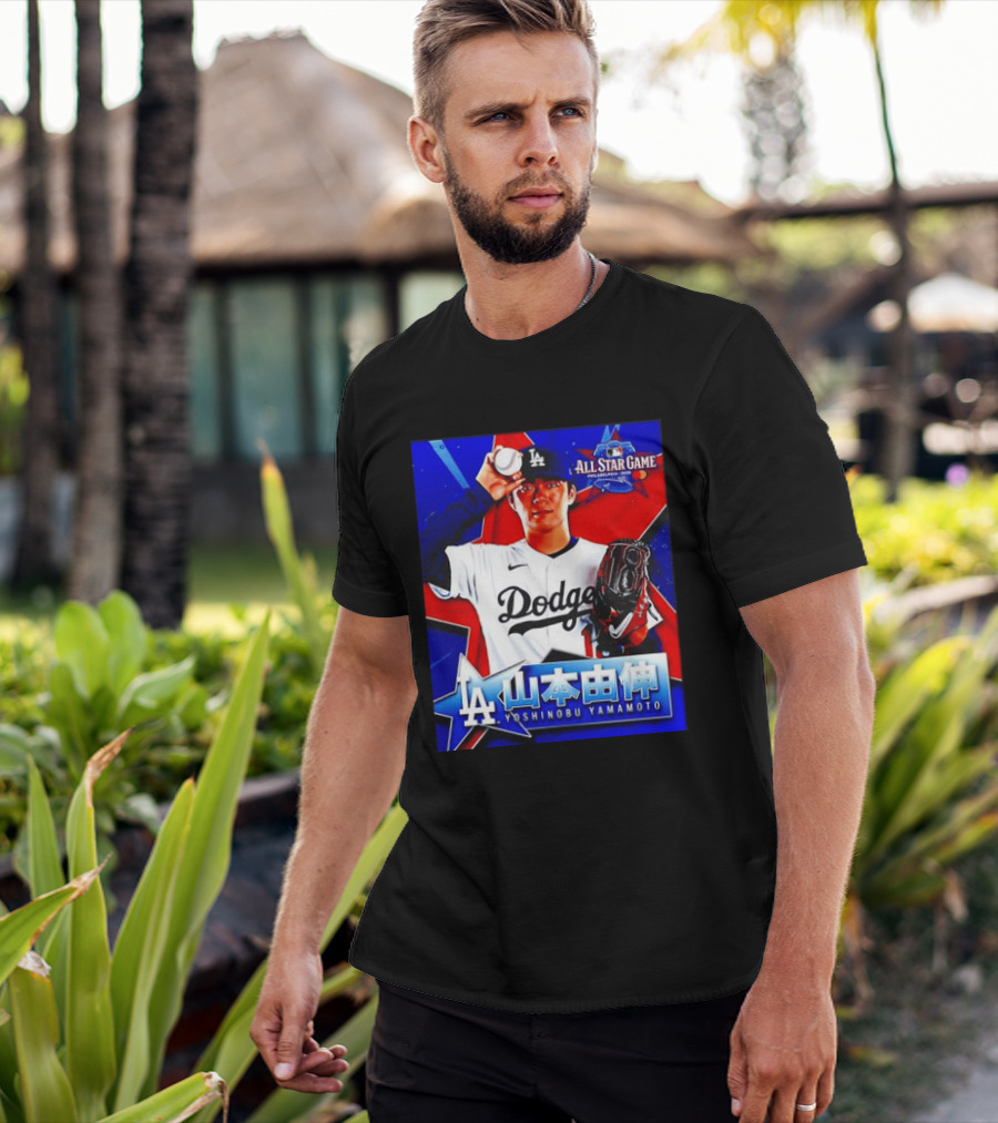 Los Angeles Dodgers Yoshinobu Yamamoto 2026 All Star Game Baseball T-Shirt