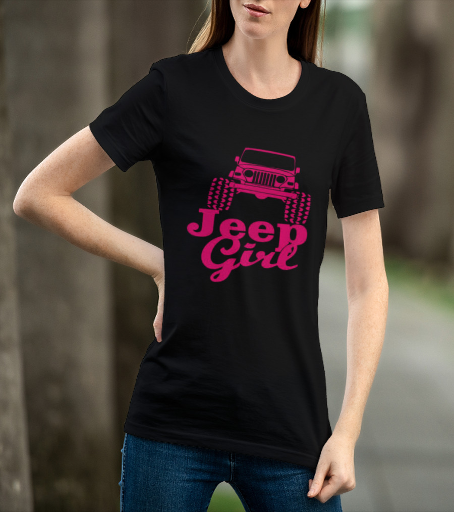 Jeep Girl Off Road Adventure Enthusiast Tire Tread T-Shirt