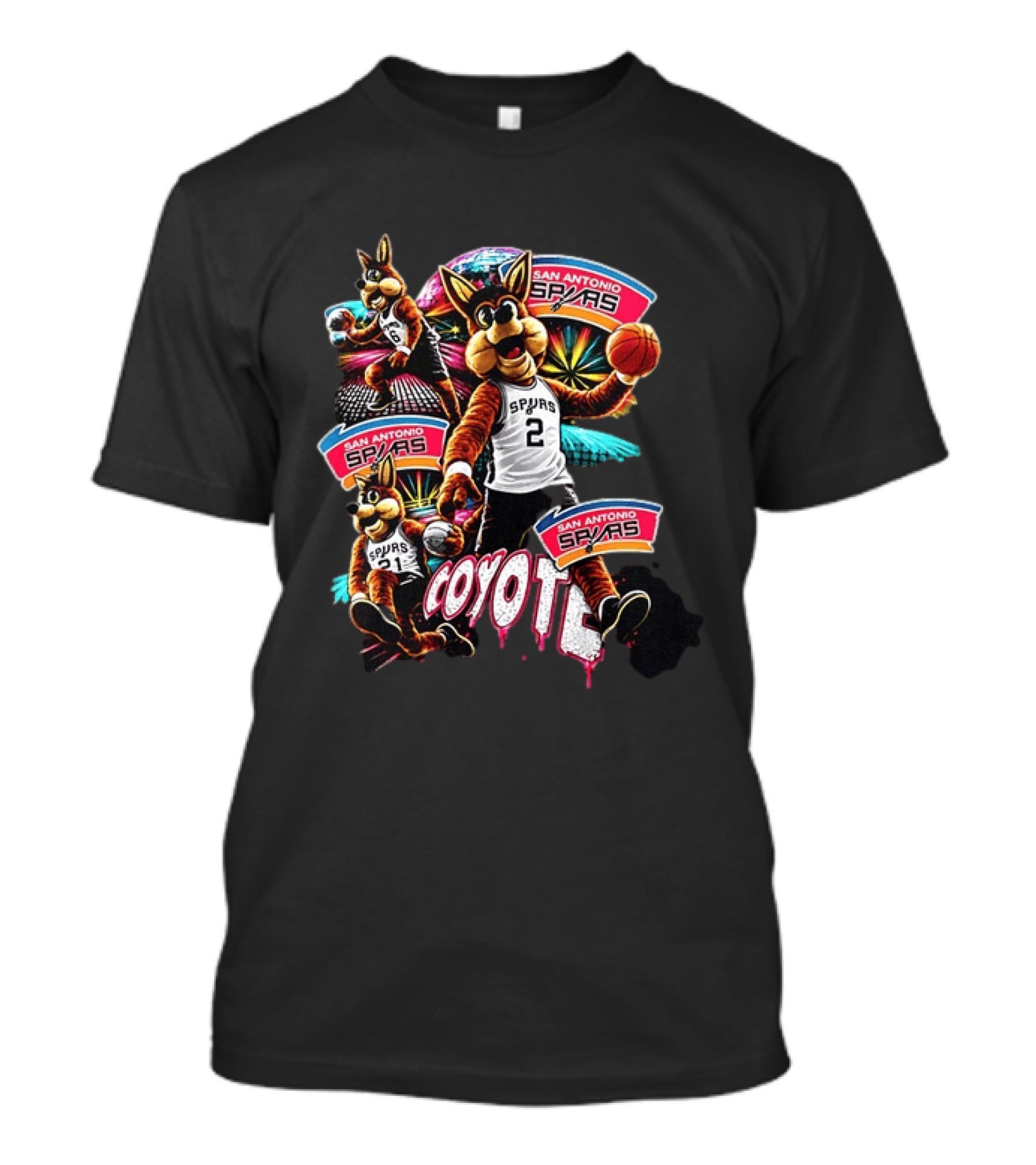 San Antonio Spurs Coyote Basketball Spirit Fan Favorite T-Shirt