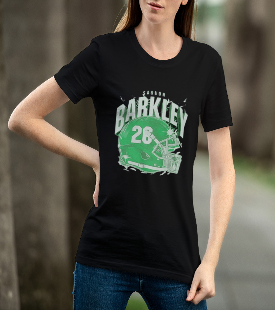 Saquon Barkley 26 Football Helmet T-Shirt