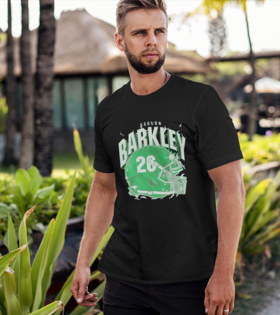 Saquon Barkley 26 Football Helmet T-Shirt