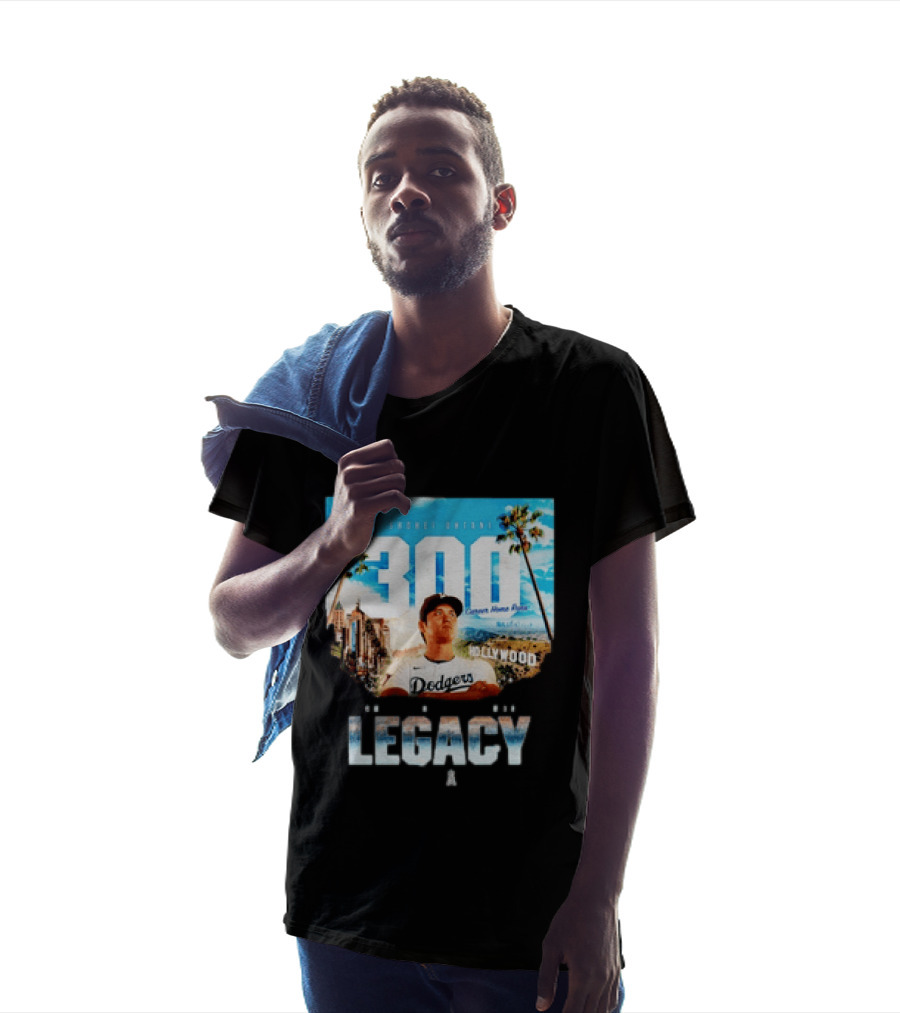 Shohei Ohtani 300 Career Home Runs Los Angeles Legacy Hollywood Dodgers T-Shirt