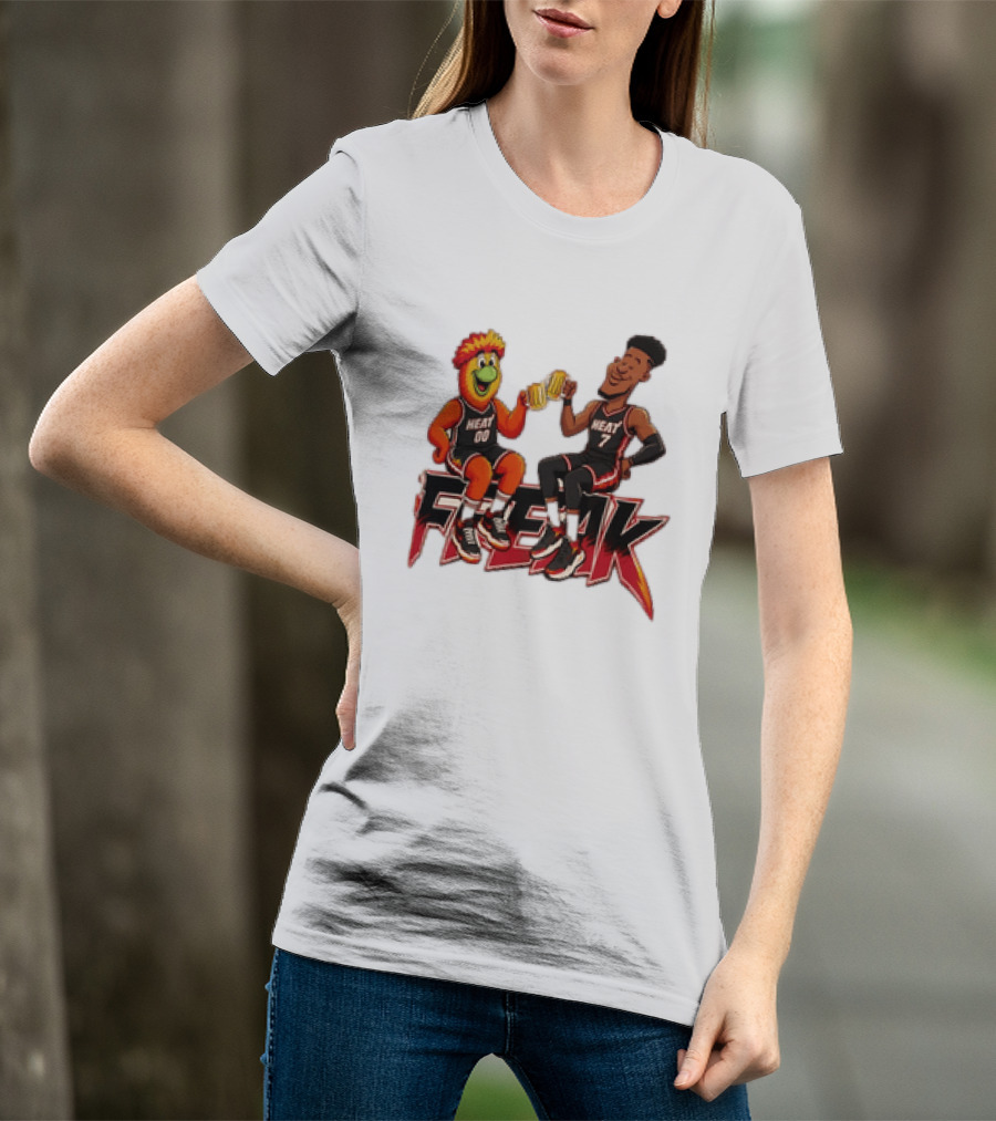 Cheers To The Freak Heat Giannis Burnie Miami T-Shirt