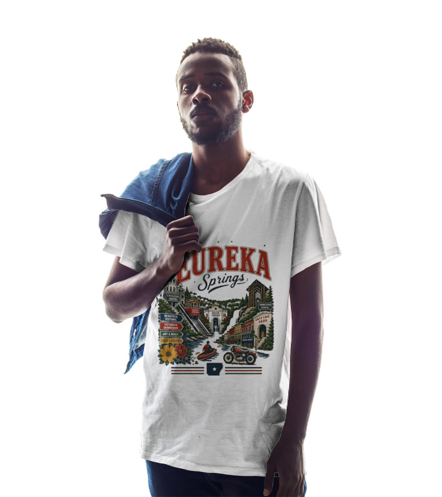 Eureka Springs Crescent Hotel Thorncrown Chapel Victorian Downtown Onyx Cave Basin Park Great Outdoors Art Music T-Shirt