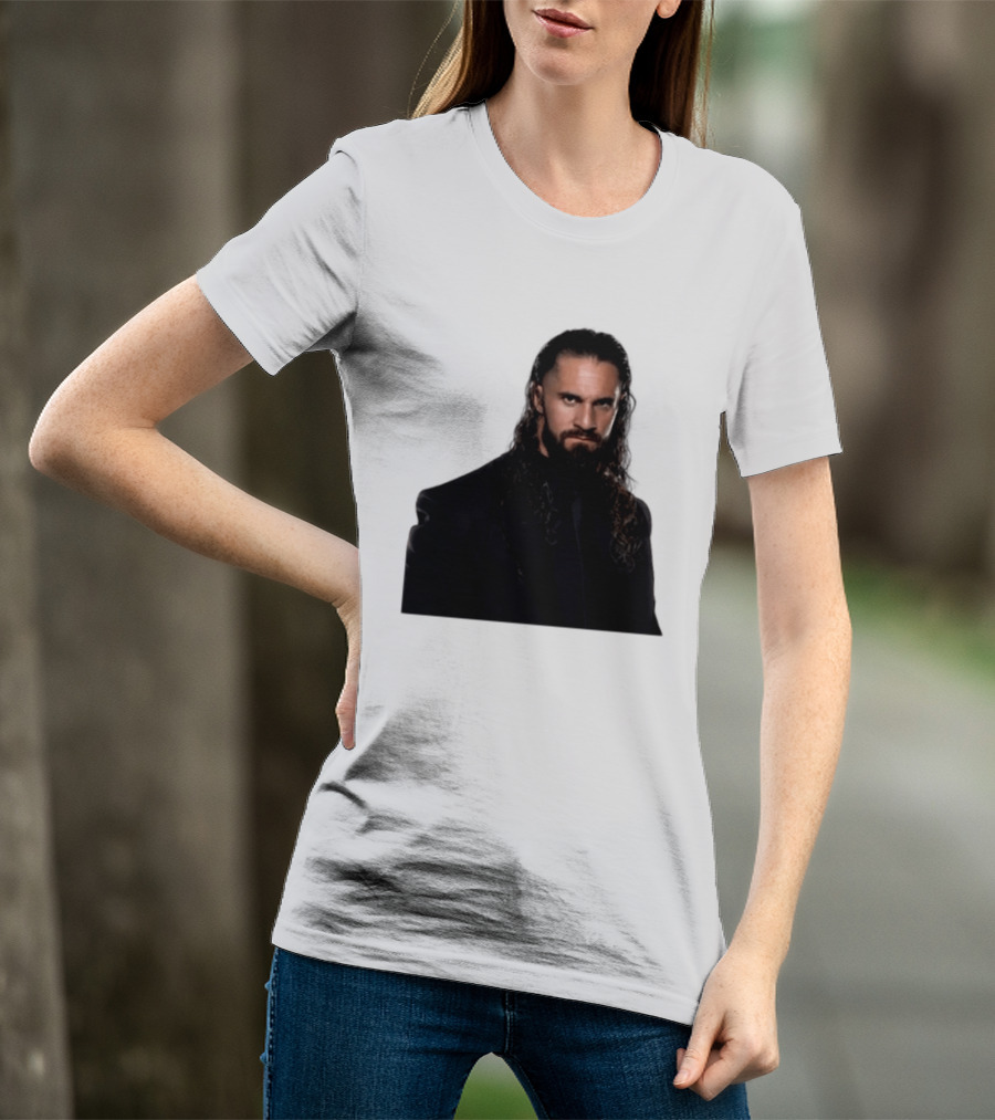 Seth Rollins Has A New Render Intense Gaze And Long Hair T-Shirt