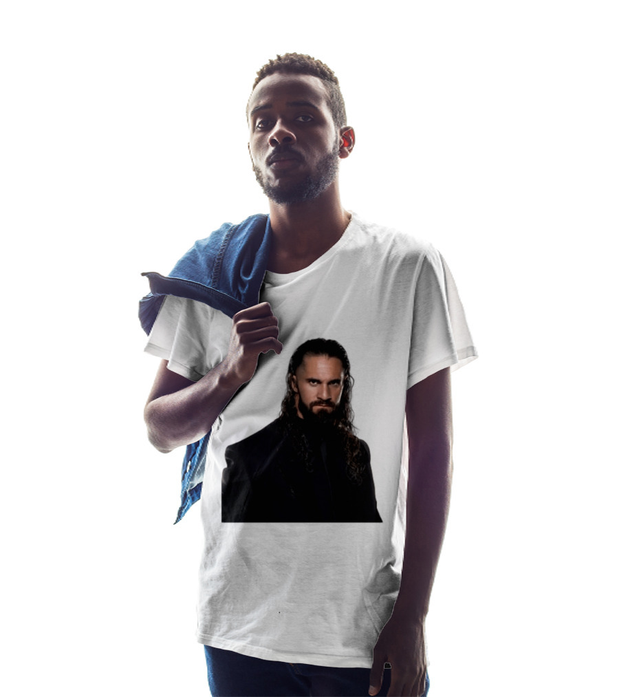 Seth Rollins Has A New Render Intense Gaze And Long Hair T-Shirt